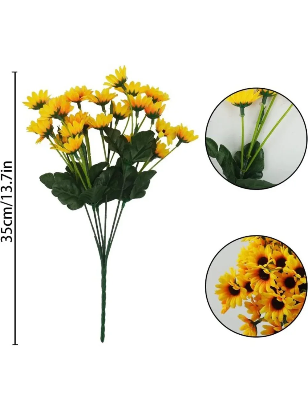 72 Bundles of Vibrant Sunflowers - Artificial Flowers for Outdoor Fall Decor